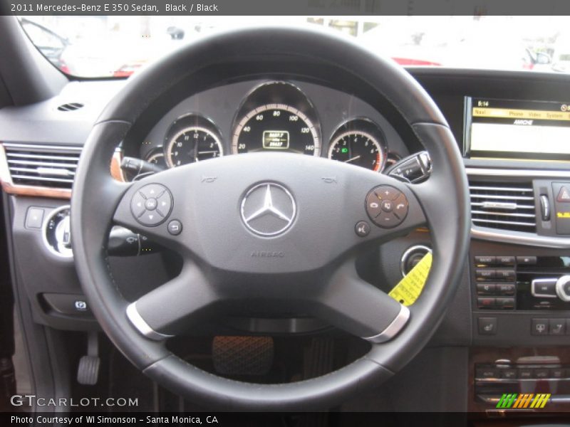 Black / Black 2011 Mercedes-Benz E 350 Sedan