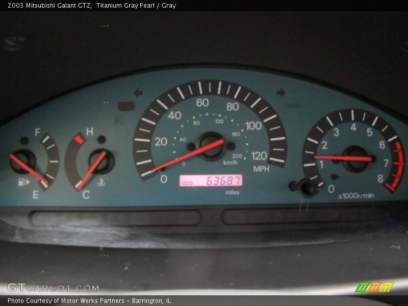 Titanium Gray Pearl / Gray 2003 Mitsubishi Galant GTZ