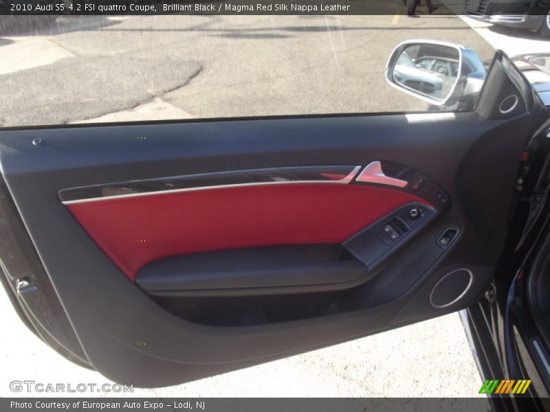 Brilliant Black / Magma Red Silk Nappa Leather 2010 Audi S5 4.2 FSI quattro Coupe