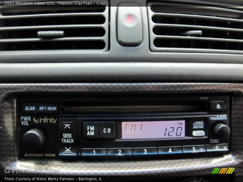 Titanium Gray Pearl / Gray 2003 Mitsubishi Galant GTZ