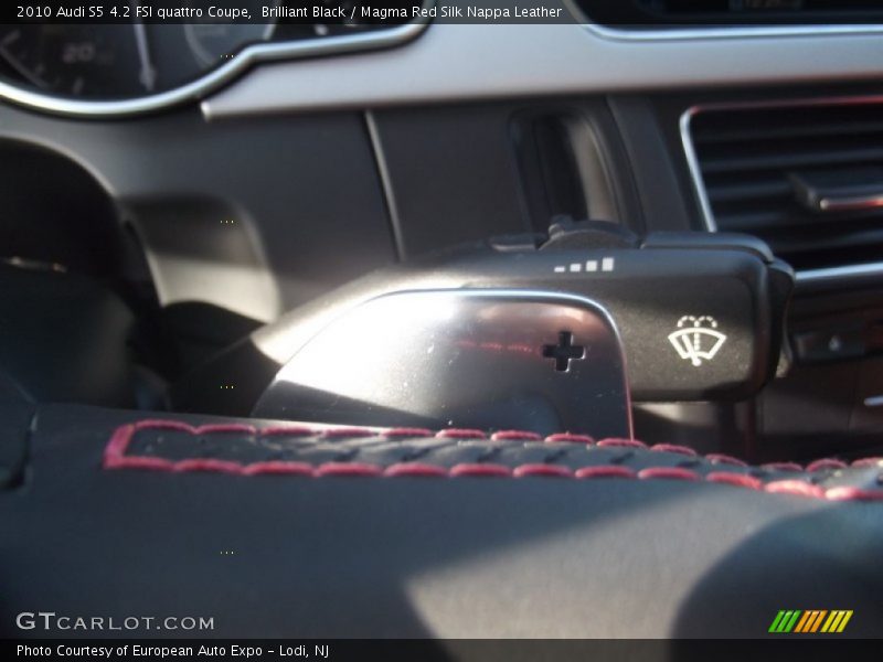 Brilliant Black / Magma Red Silk Nappa Leather 2010 Audi S5 4.2 FSI quattro Coupe