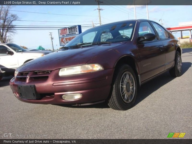 Deep Cranberry Pearl / Agate 1998 Dodge Stratus ES