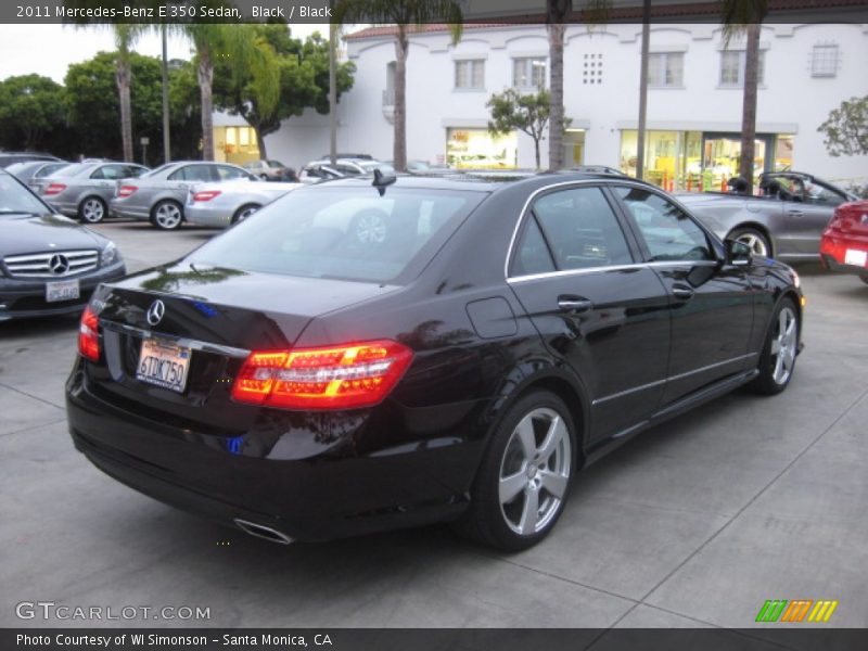 Black / Black 2011 Mercedes-Benz E 350 Sedan