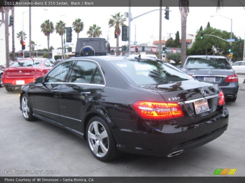 Black / Black 2011 Mercedes-Benz E 350 Sedan