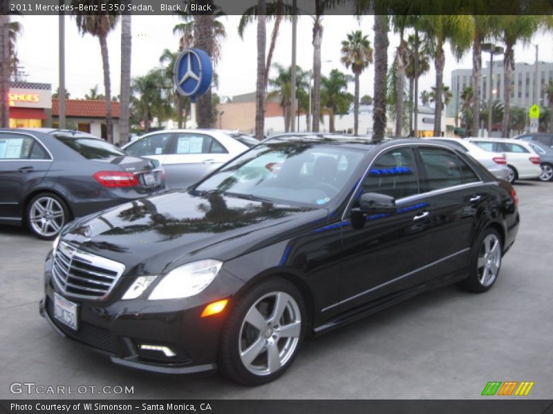 Black / Black 2011 Mercedes-Benz E 350 Sedan