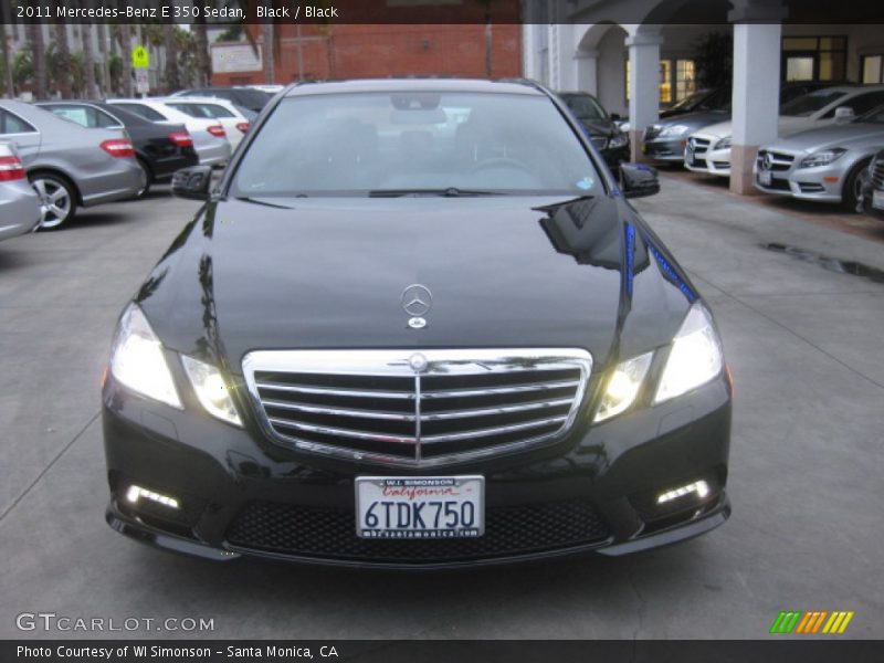 Black / Black 2011 Mercedes-Benz E 350 Sedan