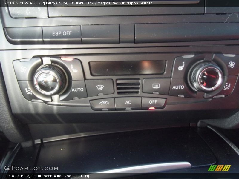 Brilliant Black / Magma Red Silk Nappa Leather 2010 Audi S5 4.2 FSI quattro Coupe