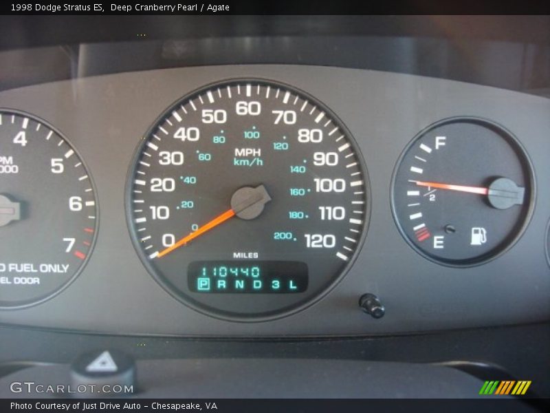 Deep Cranberry Pearl / Agate 1998 Dodge Stratus ES