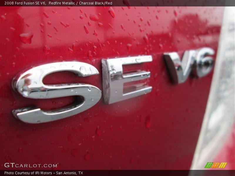 Redfire Metallic / Charcoal Black/Red 2008 Ford Fusion SE V6
