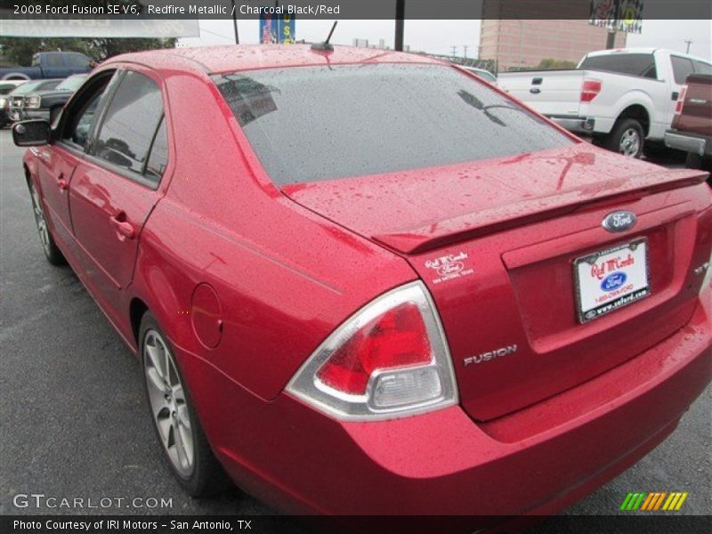 Redfire Metallic / Charcoal Black/Red 2008 Ford Fusion SE V6