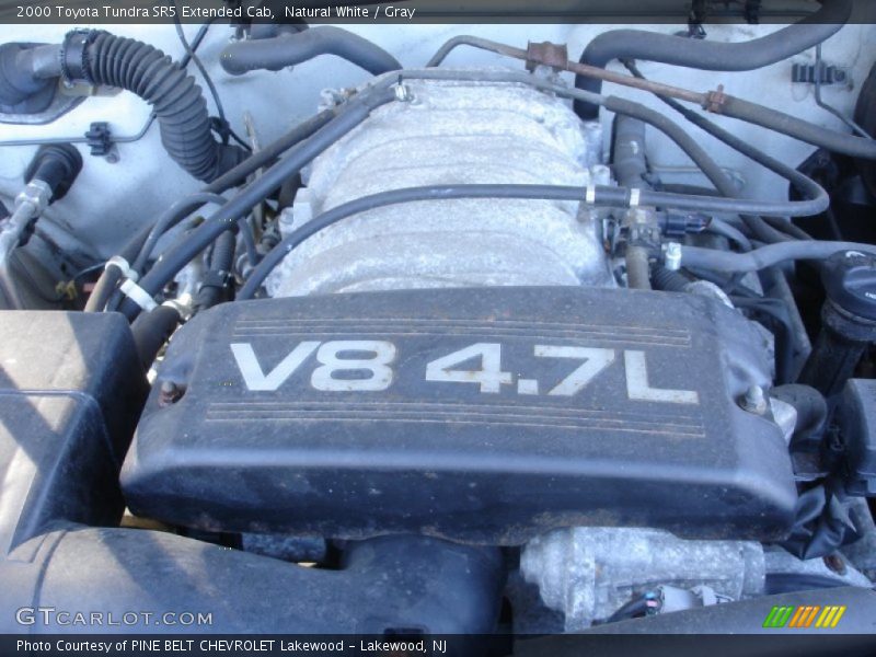 Natural White / Gray 2000 Toyota Tundra SR5 Extended Cab