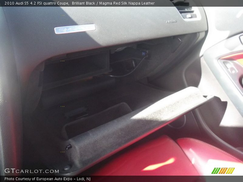 Brilliant Black / Magma Red Silk Nappa Leather 2010 Audi S5 4.2 FSI quattro Coupe