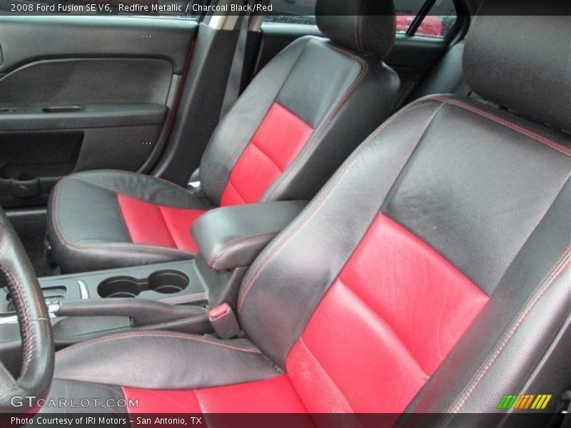Redfire Metallic / Charcoal Black/Red 2008 Ford Fusion SE V6