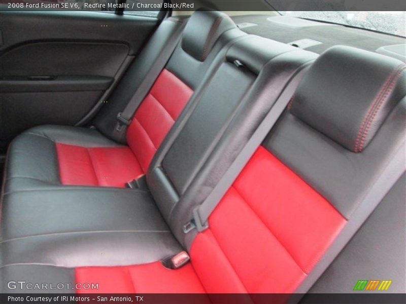 Redfire Metallic / Charcoal Black/Red 2008 Ford Fusion SE V6