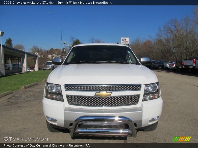 Summit White / Morocco Brown/Ebony 2008 Chevrolet Avalanche Z71 4x4
