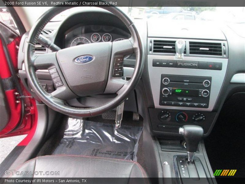 Redfire Metallic / Charcoal Black/Red 2008 Ford Fusion SE V6