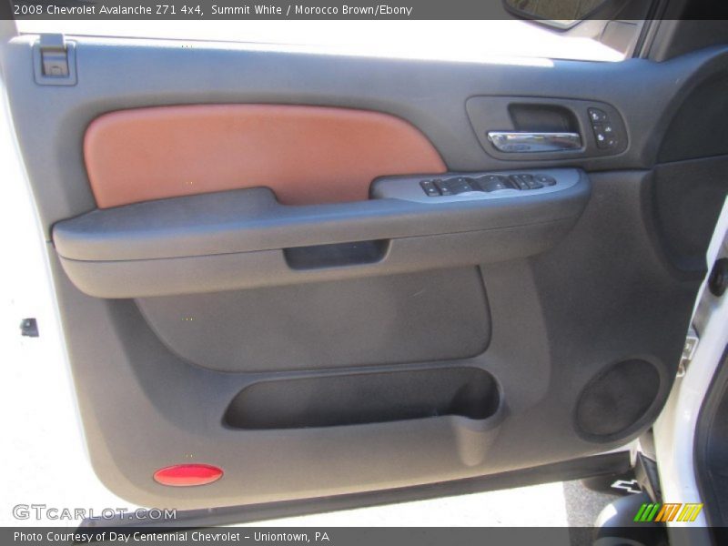 Summit White / Morocco Brown/Ebony 2008 Chevrolet Avalanche Z71 4x4