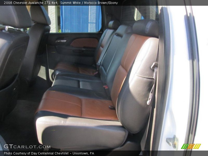 Summit White / Morocco Brown/Ebony 2008 Chevrolet Avalanche Z71 4x4