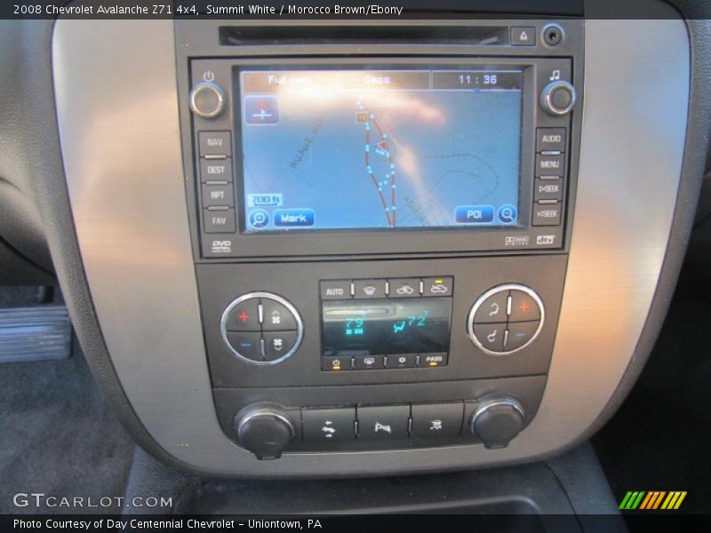 Summit White / Morocco Brown/Ebony 2008 Chevrolet Avalanche Z71 4x4