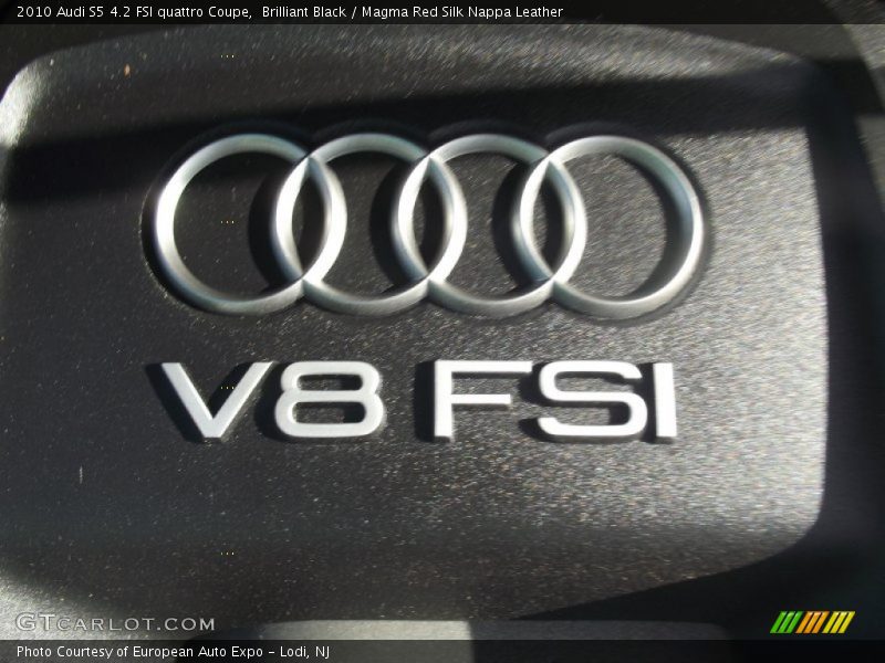 Brilliant Black / Magma Red Silk Nappa Leather 2010 Audi S5 4.2 FSI quattro Coupe