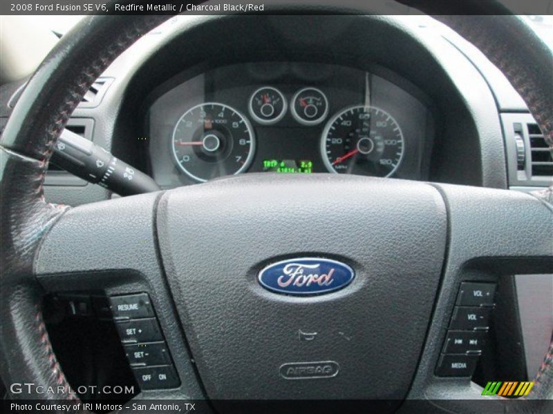 Redfire Metallic / Charcoal Black/Red 2008 Ford Fusion SE V6