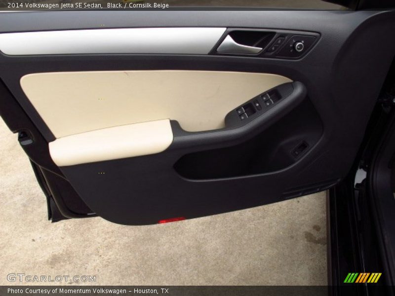 Black / Cornsilk Beige 2014 Volkswagen Jetta SE Sedan