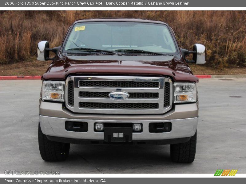 Dark Copper Metallic / Castano Brown Leather 2006 Ford F350 Super Duty King Ranch Crew Cab 4x4