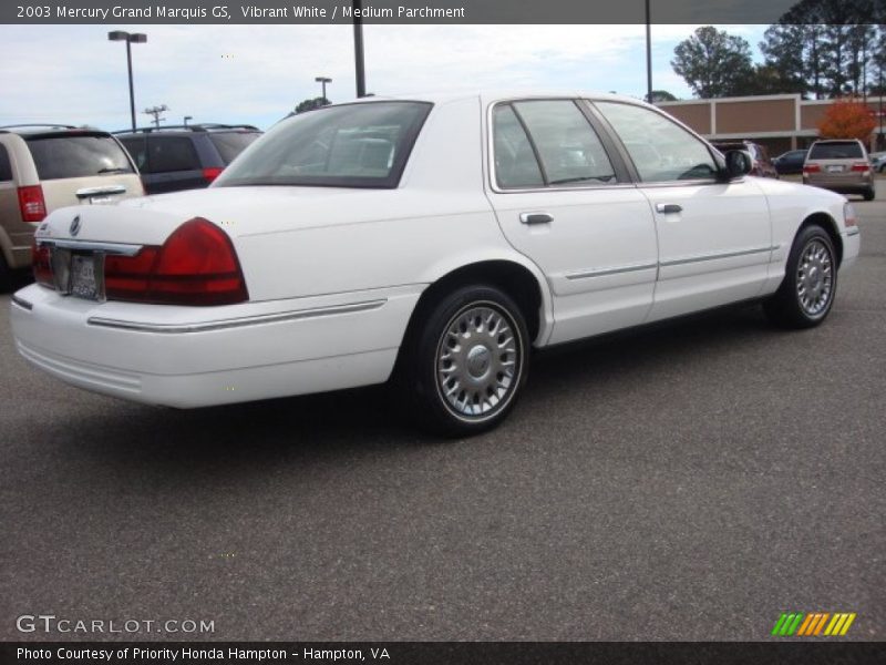 Vibrant White / Medium Parchment 2003 Mercury Grand Marquis GS