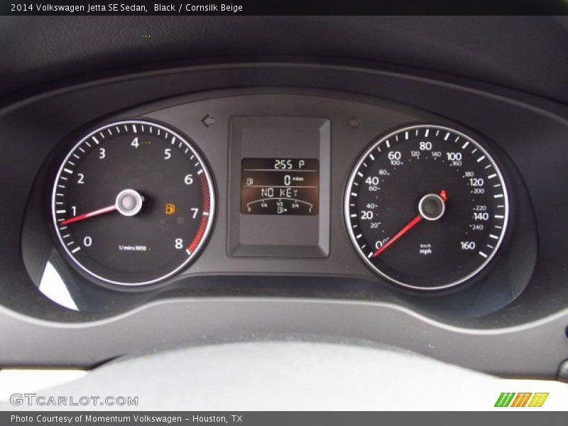 Black / Cornsilk Beige 2014 Volkswagen Jetta SE Sedan