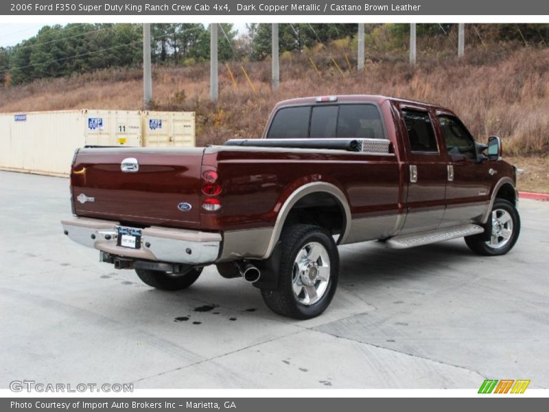 Dark Copper Metallic / Castano Brown Leather 2006 Ford F350 Super Duty King Ranch Crew Cab 4x4
