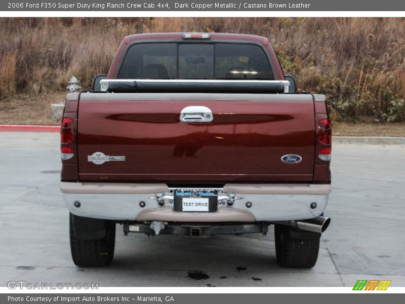 Dark Copper Metallic / Castano Brown Leather 2006 Ford F350 Super Duty King Ranch Crew Cab 4x4
