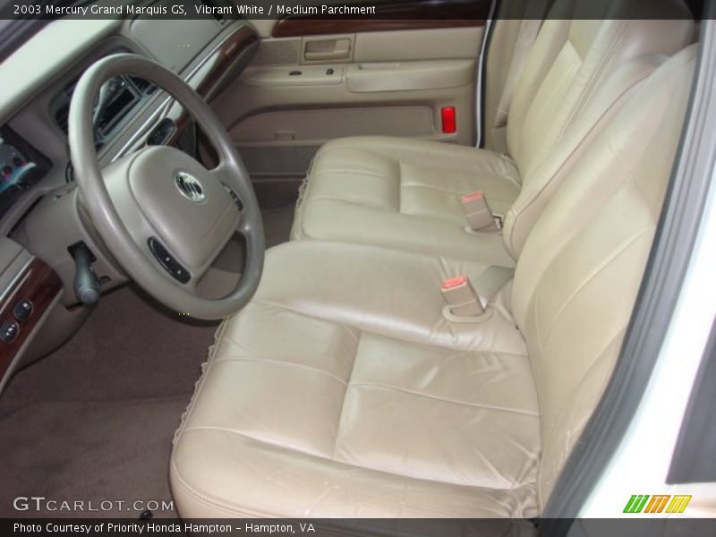 Vibrant White / Medium Parchment 2003 Mercury Grand Marquis GS