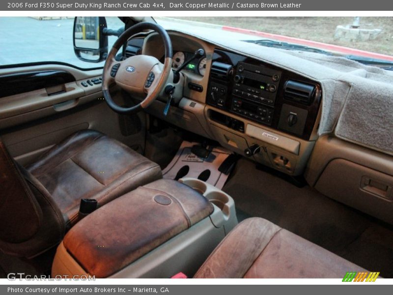 Dark Copper Metallic / Castano Brown Leather 2006 Ford F350 Super Duty King Ranch Crew Cab 4x4