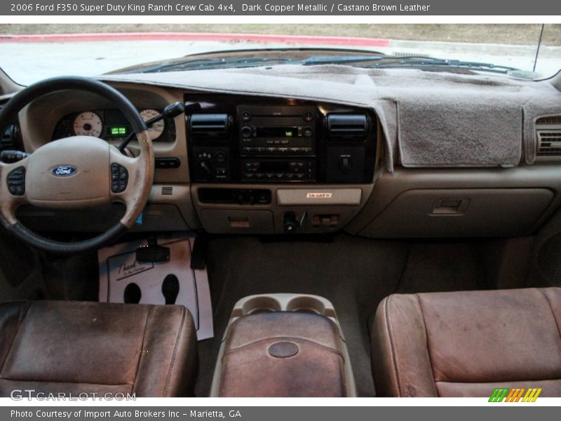 Dark Copper Metallic / Castano Brown Leather 2006 Ford F350 Super Duty King Ranch Crew Cab 4x4