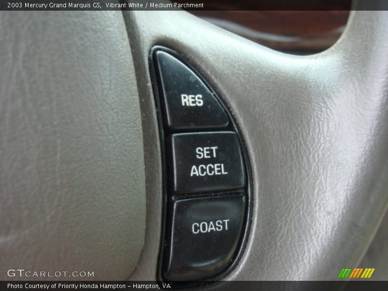 Vibrant White / Medium Parchment 2003 Mercury Grand Marquis GS