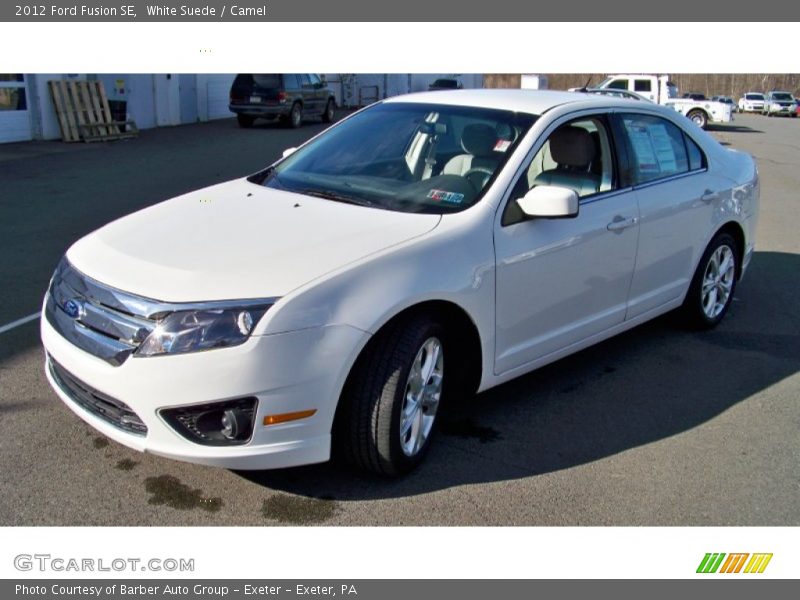 White Suede / Camel 2012 Ford Fusion SE