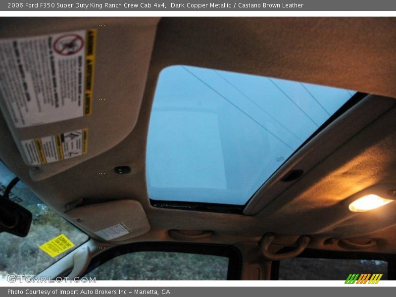 Dark Copper Metallic / Castano Brown Leather 2006 Ford F350 Super Duty King Ranch Crew Cab 4x4