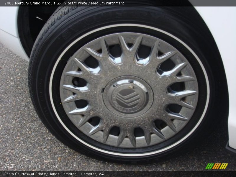 Vibrant White / Medium Parchment 2003 Mercury Grand Marquis GS