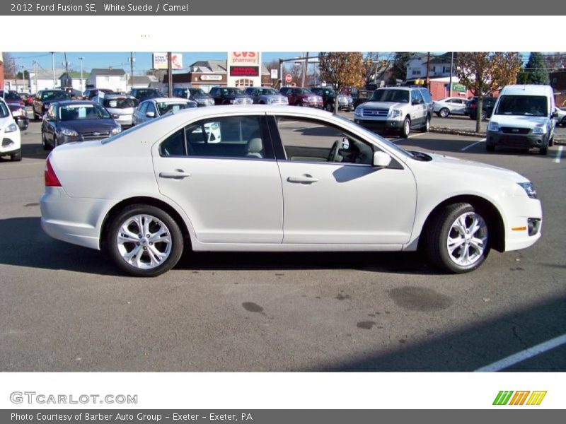 White Suede / Camel 2012 Ford Fusion SE
