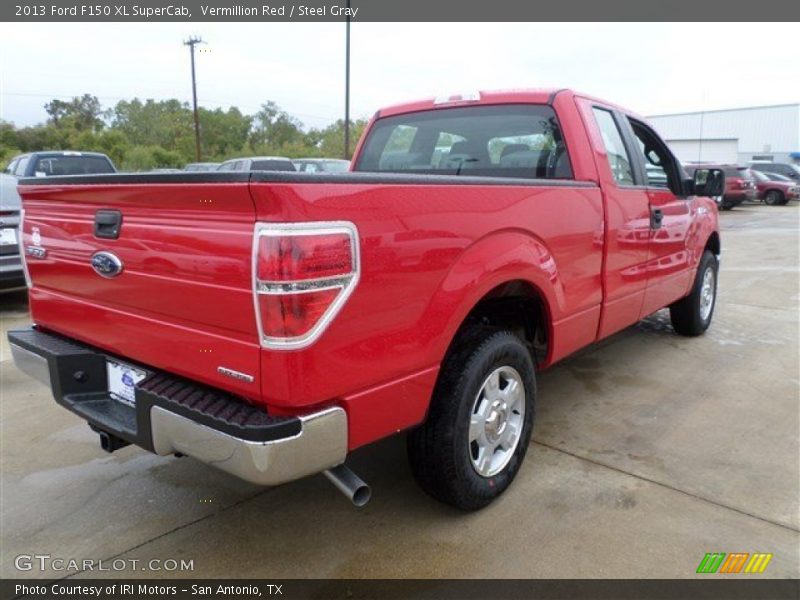 Vermillion Red / Steel Gray 2013 Ford F150 XL SuperCab