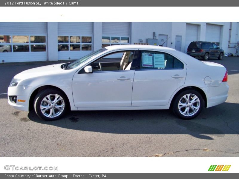 White Suede / Camel 2012 Ford Fusion SE