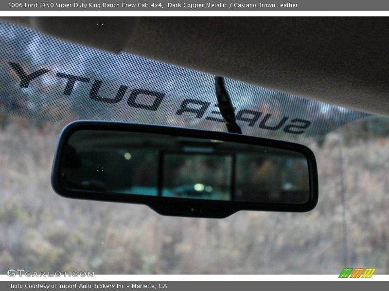 Dark Copper Metallic / Castano Brown Leather 2006 Ford F350 Super Duty King Ranch Crew Cab 4x4