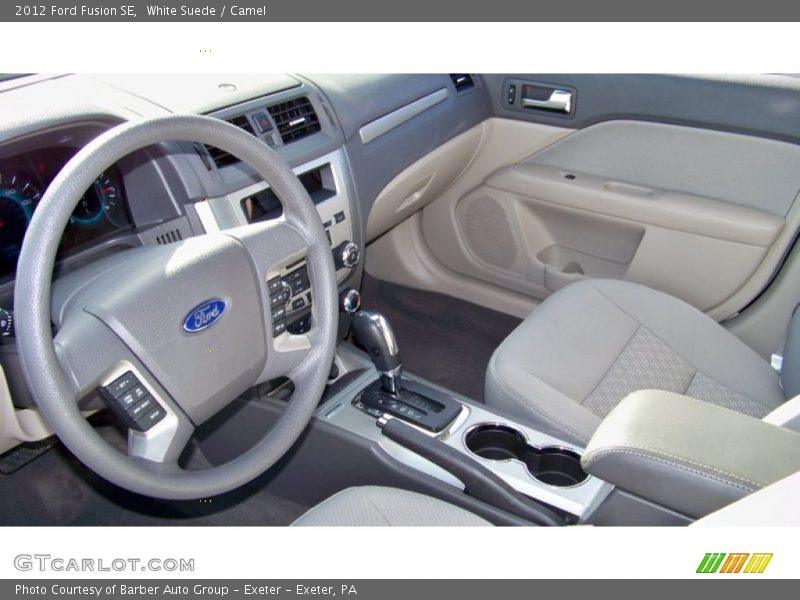 White Suede / Camel 2012 Ford Fusion SE