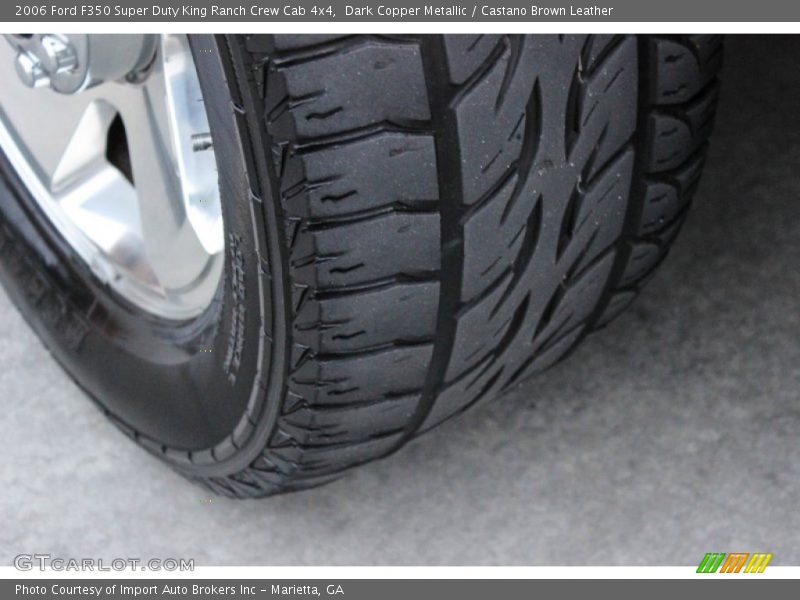 Dark Copper Metallic / Castano Brown Leather 2006 Ford F350 Super Duty King Ranch Crew Cab 4x4