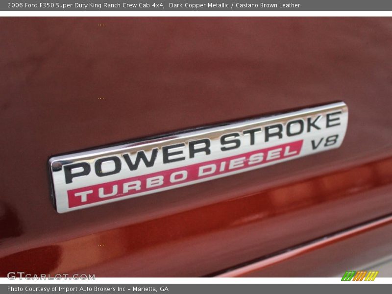 Dark Copper Metallic / Castano Brown Leather 2006 Ford F350 Super Duty King Ranch Crew Cab 4x4