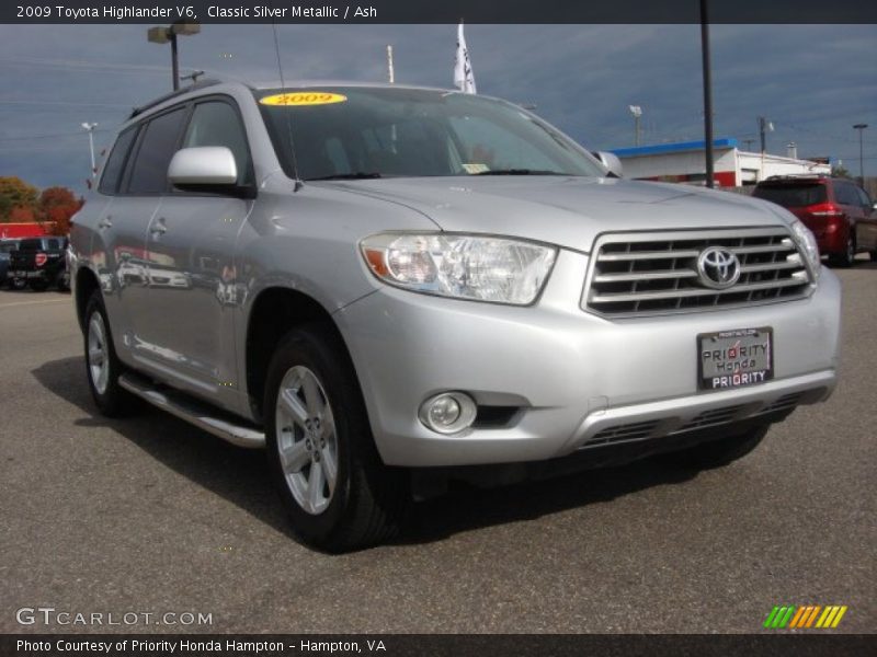 Classic Silver Metallic / Ash 2009 Toyota Highlander V6
