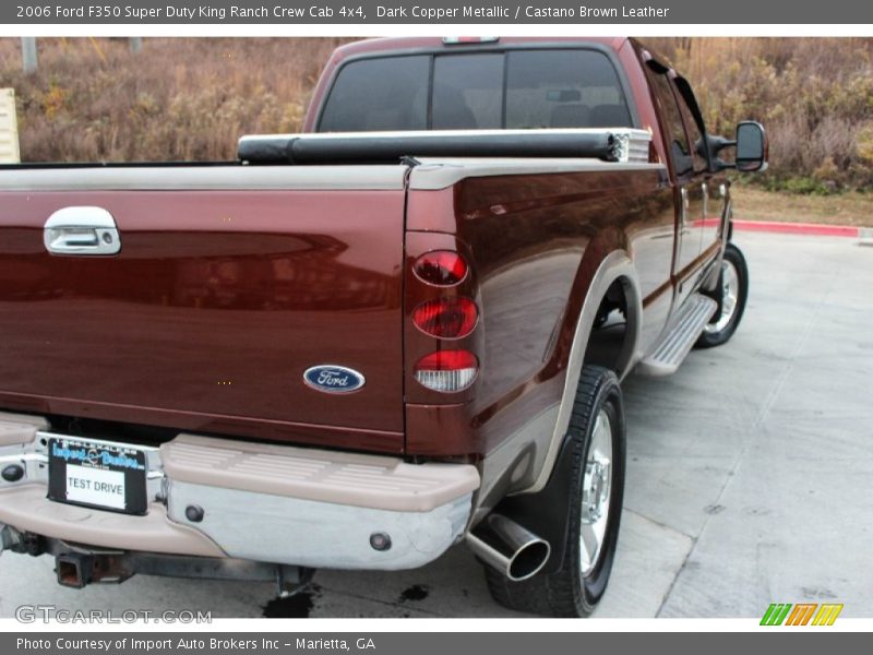 Dark Copper Metallic / Castano Brown Leather 2006 Ford F350 Super Duty King Ranch Crew Cab 4x4