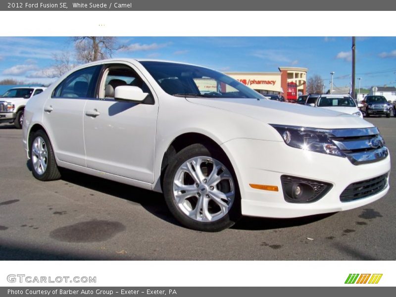 White Suede / Camel 2012 Ford Fusion SE