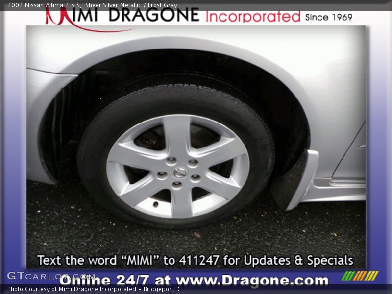 Sheer Silver Metallic / Frost Gray 2002 Nissan Altima 2.5 S