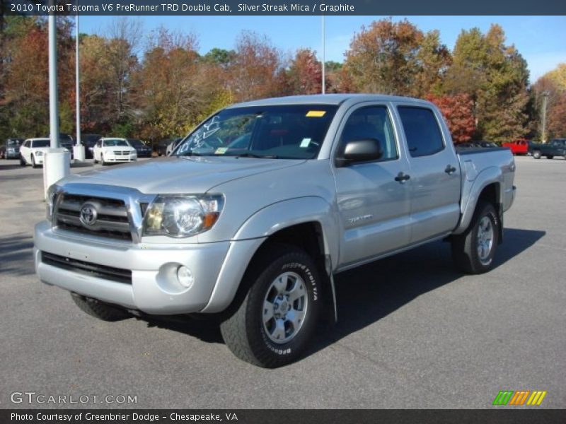 Silver Streak Mica / Graphite 2010 Toyota Tacoma V6 PreRunner TRD Double Cab